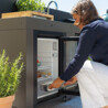 MODULO FRIGO 75L GRIGIO SCURO Eno Piastre in ghisa smaltata | Il Mondo Del Barbecue