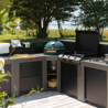 MODULO ANGOLARE KAMADO M & L GRIGIO SCURO ENO | Il Mondo Del Barbecue