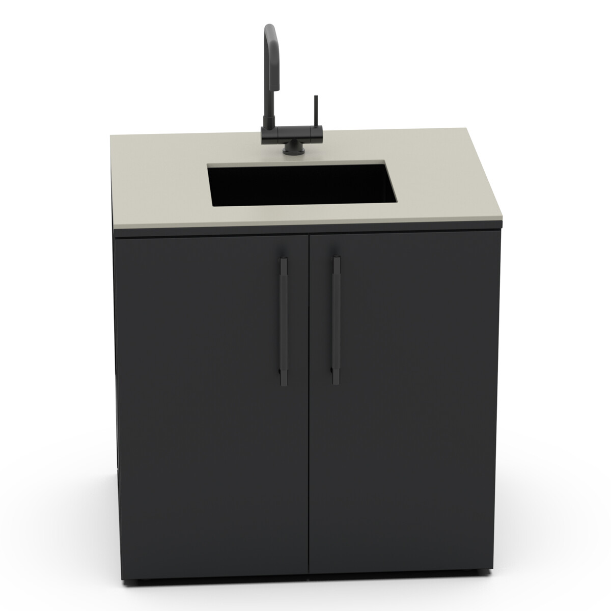 MODULO LAVELLO BRABURA CT 90 ANTRACITE | Il Mondo del Barbecue