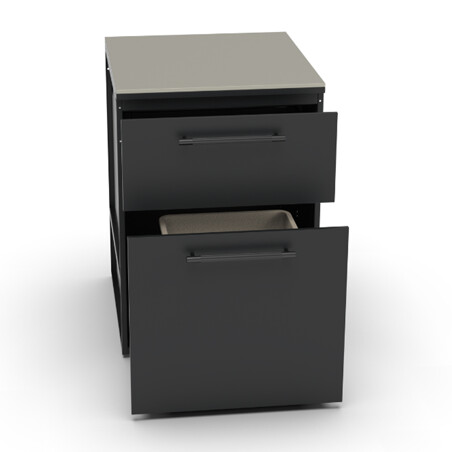 MODULO CASSETTO + PORTARIFIUTI BRABURA CT 60 ANTRACITE | Il Mondo del Barbecue