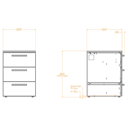 MODULO 3 CASSETTI BRABURA CT 60 ANTRACITE | Il Mondo del Barbecue