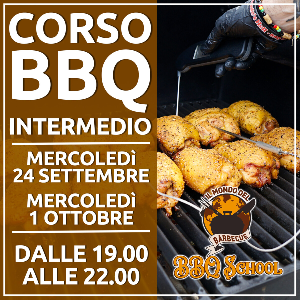 CORSO BBQ INTERMEDIO SERALE - 24 SETTEMBRE & 1 OTTOBRE | Il Mondo Del Barbecue CORSO BBQ INTERMEDIO SERALE - 24 SETTEMBRE & 1 OTTOBRE | Il Mondo Del Barbecue