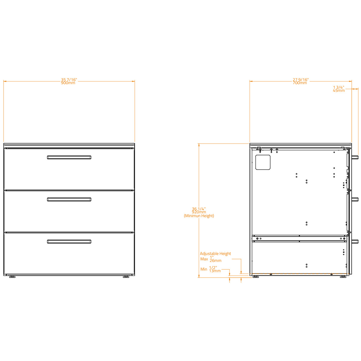 MODULO CASSETTIERA BRABURA CT 90 ANTRACITE | Il Mondo del Barbecue