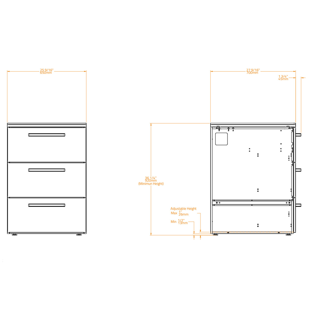 MODULO 3 CASSETTI BRABURA CT 60 BIANCO PERLA | Il Mondo del Barbecue