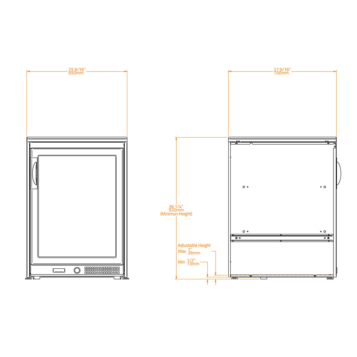 MODULO FRIGO BRABURA CT 60 BIANCO PERLA | Il Mondo del Barbecue