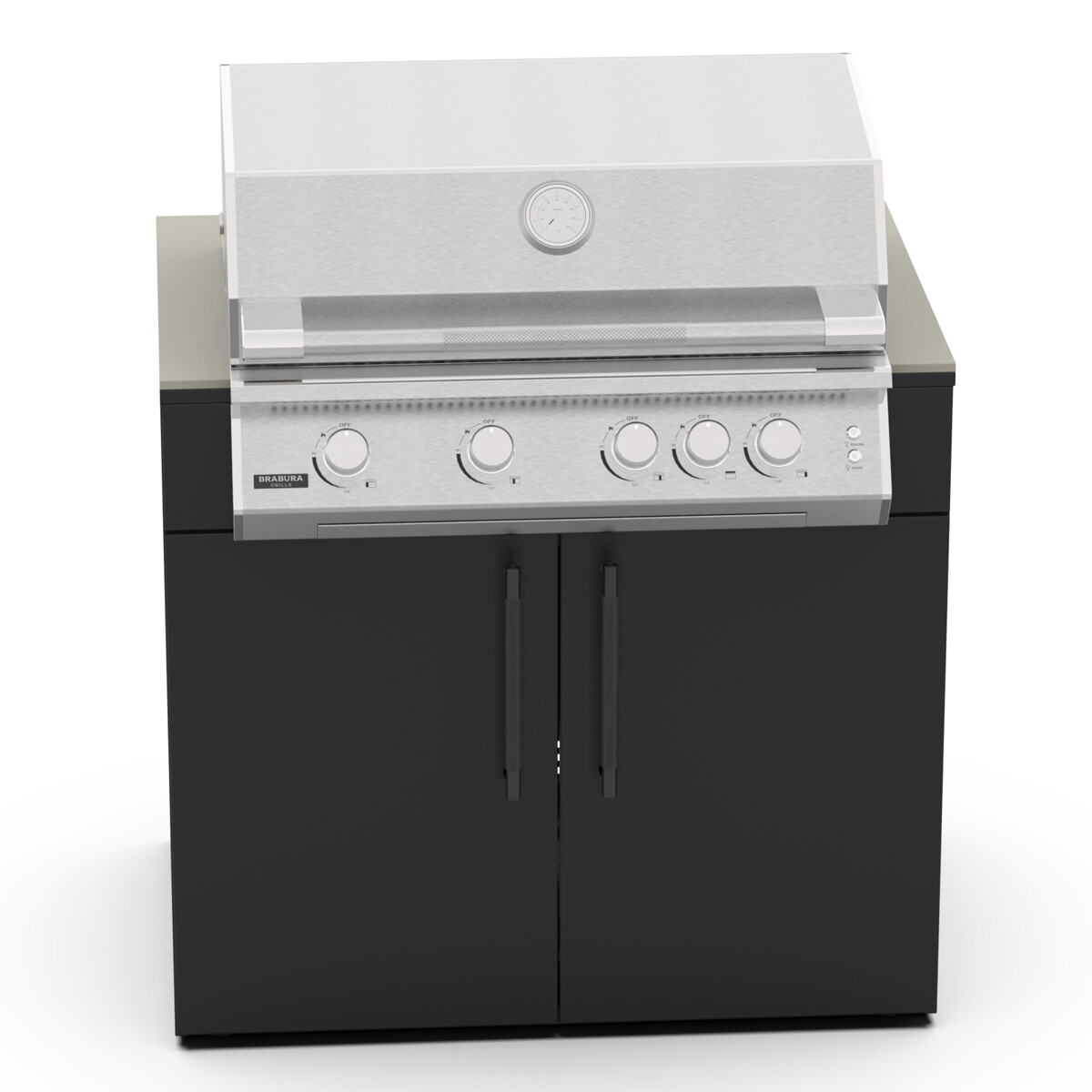 MODULO BARBECUE KC 100 BRABURA ANTRACITE| Il Mondo del Barbecue