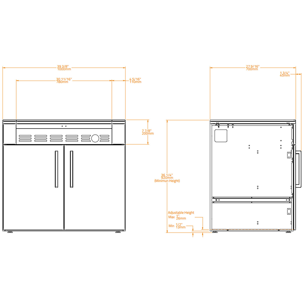 MODULO BARBECUE KC 100 BRABURA BIANCO PERLA| Il Mondo del Barbecue