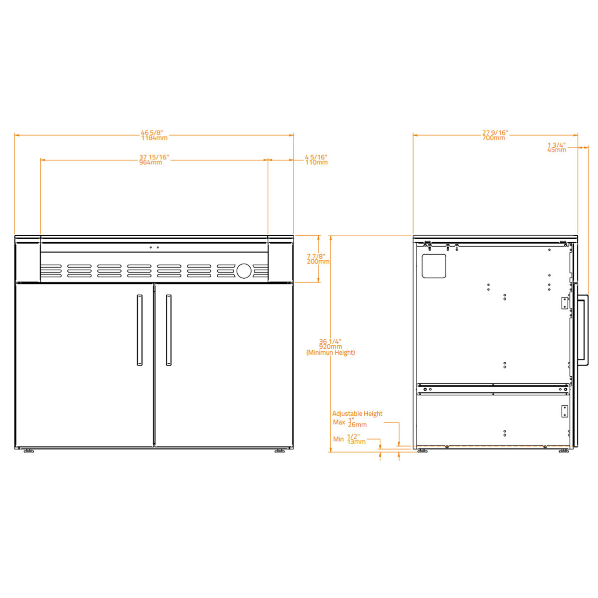 MODULO BARBECUE KC 120 BRABURA BIANCO PERLA| Il Mondo del Barbecue