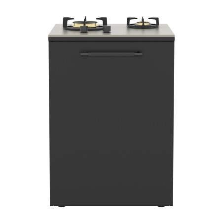MODULO 2 FUOCHI BRABURA CT 60 ANTRACITE | Il Mondo del Barbecue