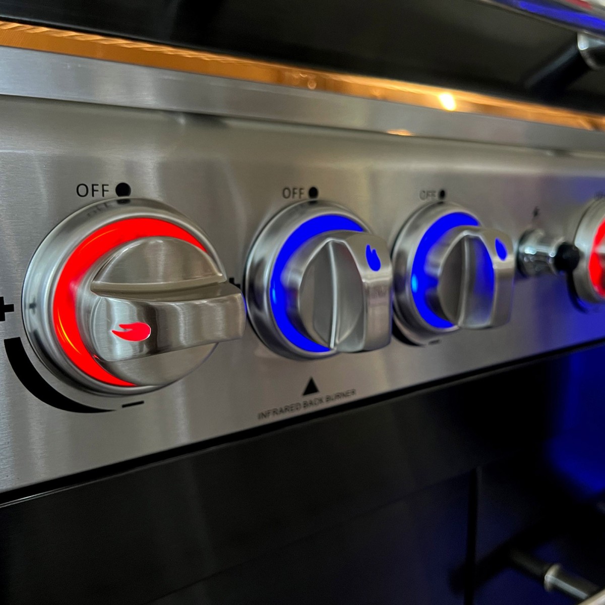 SET DI 5 MANOPOLE IN METALLO CON ILLUMINAZIONE LED ALLGRILL AllGrill Accessori | Il Mondo Del Barbecue SET DI 5 MANOPOLE IN METALLO CON ILLUMINAZIONE LED ALLGRILL AllGrill Accessori | Il Mondo Del Barbecue