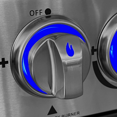 SET DI 8 MANOPOLE IN METALLO CON ILLUMINAZIONE LED ALLGRILL AllGrill Accessori | Il Mondo Del Barbecue