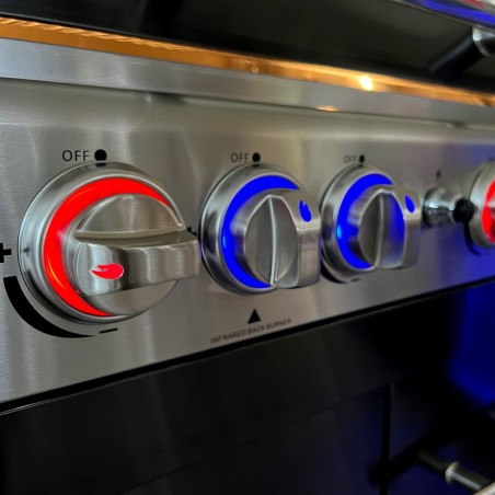 SET DI 8 MANOPOLE IN METALLO CON ILLUMINAZIONE LED ALLGRILL AllGrill Accessori | Il Mondo Del Barbecue