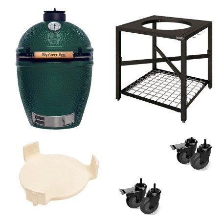 BIG GREEN EGG LARGE Ø 46 CM PACCHETTO STARTER 2 Big Green Egg Barbecue a carbone | Il Mondo Del Barbecue