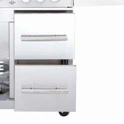 SISTEMA DI CASSETTI DESTRI PER ALLGRILL CHEF L INOX AllGrill Accessori | Il Mondo Del Barbecue