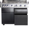 SISTEMA DI CASSETTI DESTRI PER ALLGRILL CHEF XL NERO AllGrill Accessori | Il Mondo Del Barbecue