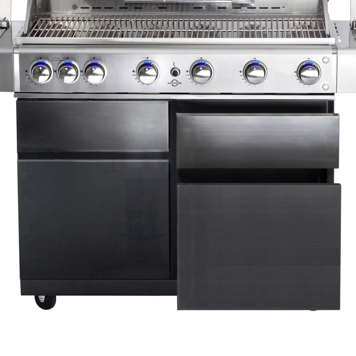 SISTEMA DI CASSETTI DESTRI PER ALLGRILL CHEF XL NERO AllGrill Accessori | Il Mondo Del Barbecue SISTEMA DI CASSETTI DESTRI PER ALLGRILL CHEF XL NERO AllGrill Accessori | Il Mondo Del Barbecue