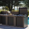 CUCINA ENO CLASSIC 3 MODULI GRIGIO SCURO E NERO
