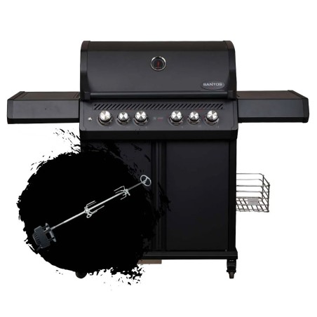 BARBECUE A GAS SANTOS S-418 PRO BLACK MATTE Santos Barbecue a gas | Il Mondo Del Barbecue