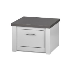 GRANDPRO ALUKITCHEN MODULO KAMADO BIANCO CON CASSETTO