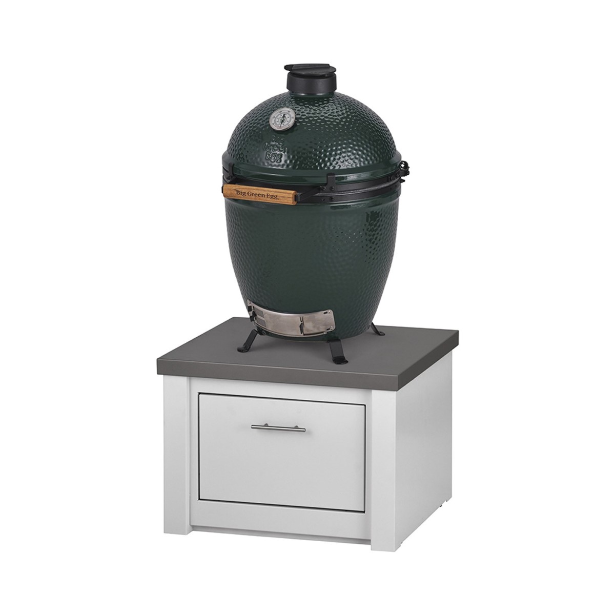 GRANDPRO ALUKITCHEN MODULO KAMADO BIANCO CON CASSETTO GRANDPRO ALUKITCHEN MODULO KAMADO BIANCO CON CASSETTO