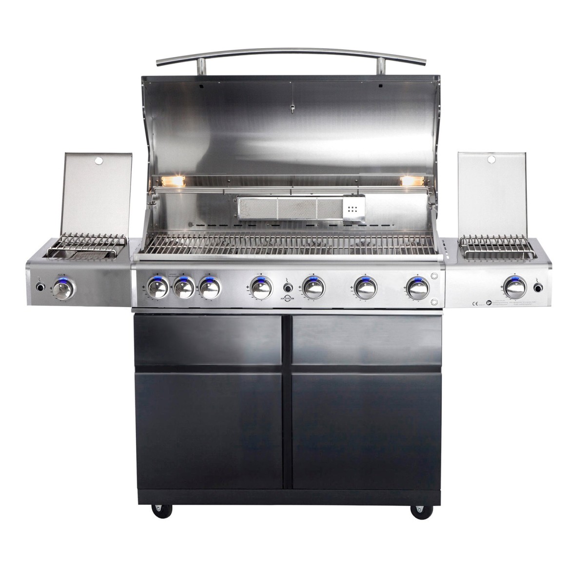 BARBECUE A GAS ALLGRILL CHEF XL BLACK FORNELLO E STEAKZONE AllGrill Barbecue a gas | Il Mondo Del Barbecue