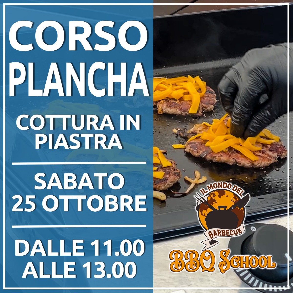 CORSO SU PLANCHA - 25 OTTOBRE 2025| Il Mondo Del Barbecue CORSO SU PLANCHA - 25 OTTOBRE 2025| Il Mondo Del Barbecue