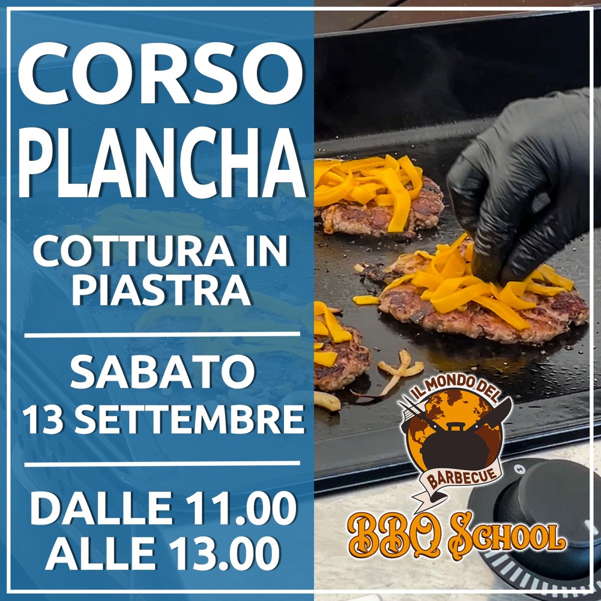 CORSO SU PLANCHA - 13 SETTEMBRE 2025| Il Mondo Del Barbecue CORSO SU PLANCHA - 13 SETTEMBRE 2025| Il Mondo Del Barbecue