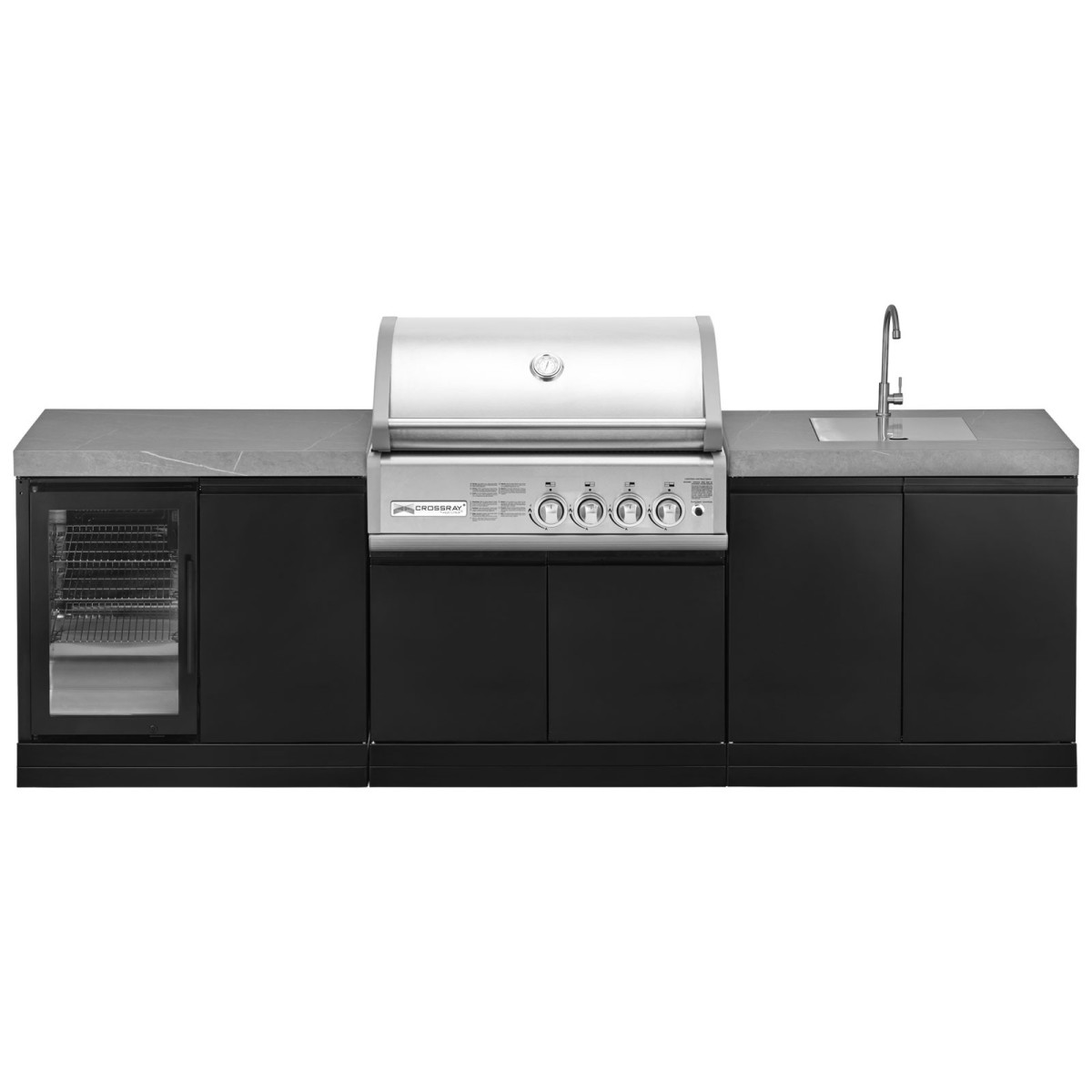 CUCINA DA ESTERNO GRANDPRO CROSSRAY 272 CON LAVELLO E FRIGORIFERO Cucine da esterno | Il Mondo Del Barbecue