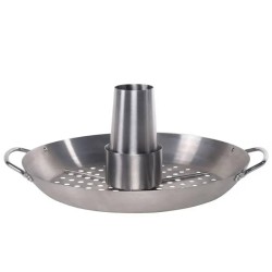 SUPPORTO POLLO CON CESTELLO PER VERDURE SANTOS | Il Mondo Del Barbecue