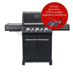 BARBECUE A GAS SANTOS S-318 ALL BLACK Santos Barbecue a gas | Il Mondo Del Barbecue