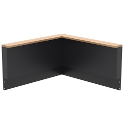 SCHIENALE SUPERIORE ANTRACITE PER MODULO ANGOLARE | Il Mondo del Barbecue