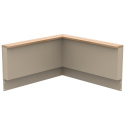 SCHIENALE SUPERIORE BIANCO PERLA PER MODULO ANGOLARE| Il Mondo del Barbecue