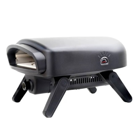 FORNO PIZZA SANTOS O-140 NERO CON MOTORE | Il Mondo Del Barbecue