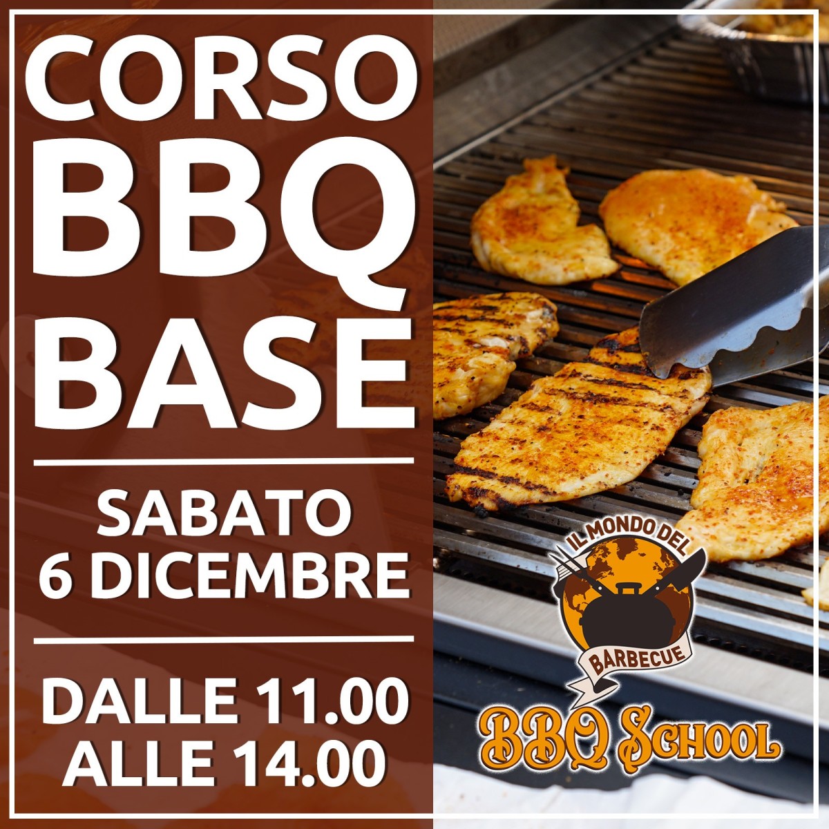 CORSO BBQ BASE SERALE - 6 DICEMBRE 2025| Il Mondo Del Barbecue CORSO BBQ BASE SERALE - 6 DICEMBRE 2025| Il Mondo Del Barbecue