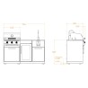 CUCINA DA ESTERNO BRABURA LITE 300 | Il Mondo del Barbecue CUCINA DA ESTERNO BRABURA LITE 300 | Il Mondo del Barbecue