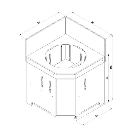 MODULO ANGOLARE KAMADO SALVIA | Il Mondo Del Barbecue