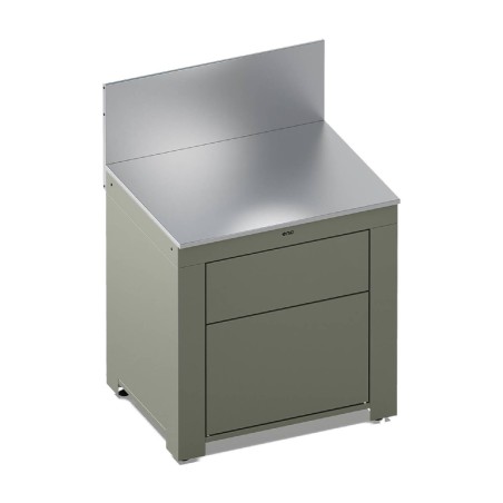 MODULO PIANO DI LAVORO CON CASSETTI SALVIA  | Il Mondo Del Barbecue