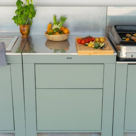 MODULO PIANO DI LAVORO CON CASSETTI SALVIA  | Il Mondo Del Barbecue