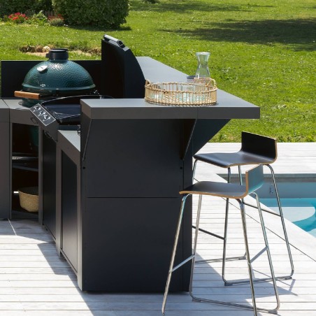 MODULO KIT PIANO BAR 60 GRIGIO SCURO Eno Piastre in ghisa smaltata | Il Mondo Del Barbecue