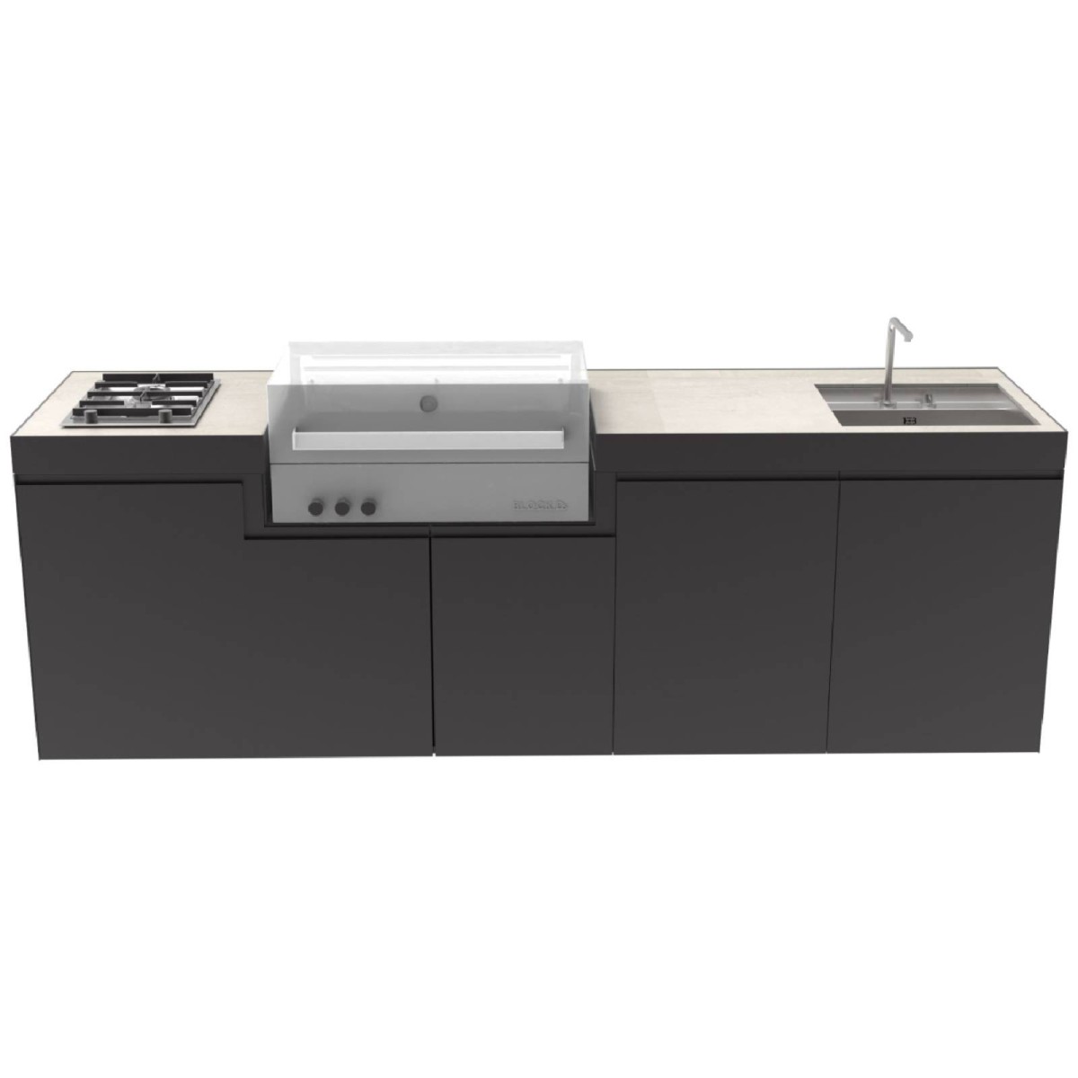 CUCINA DA ESTERNO DOMELUX DE04 | Il Mondo del Barbecue