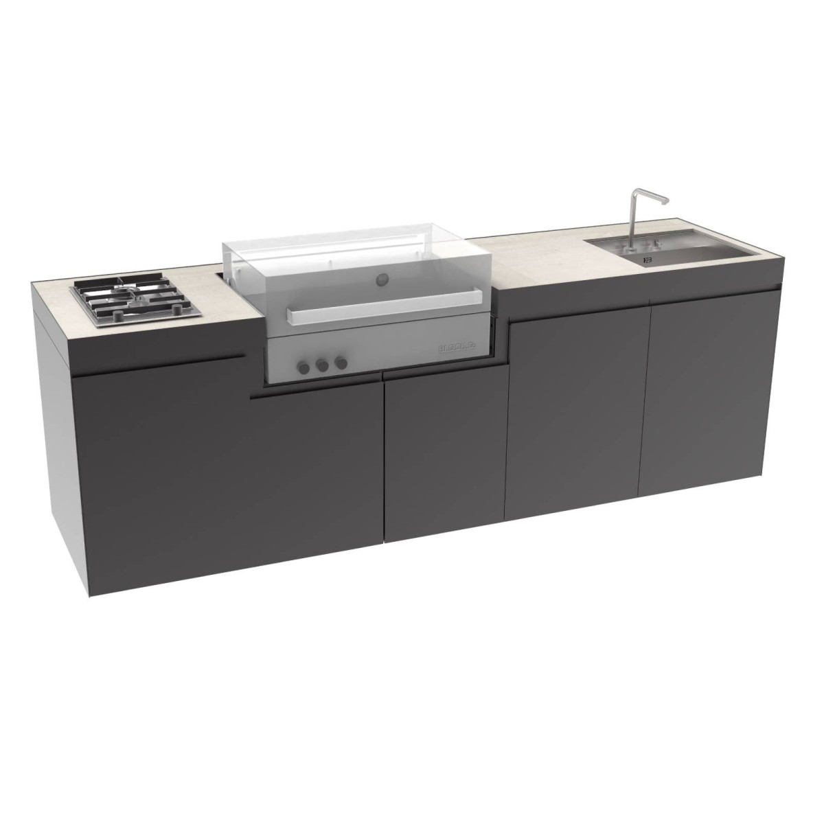 CUCINA DA ESTERNO DOMELUX DE04 | Il Mondo del Barbecue