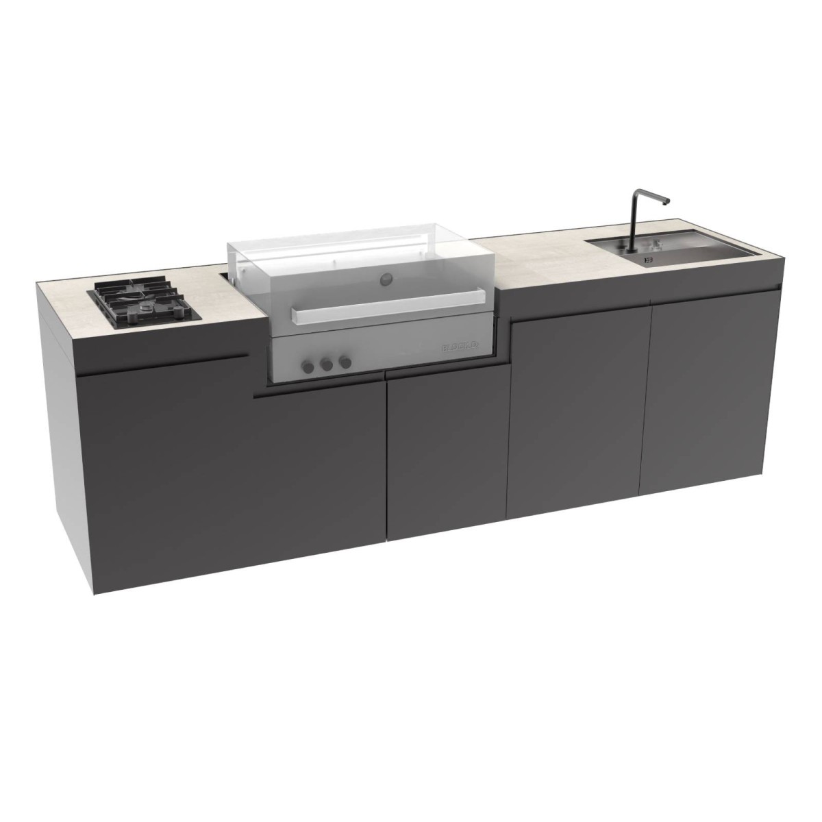 CUCINA DA ESTERNO DOMELUX DE09 | Il Mondo del Barbecue