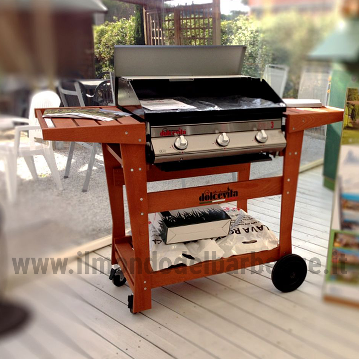 BARBECUE A GAS DOLCEVITA EURO 3 DA INCASSO