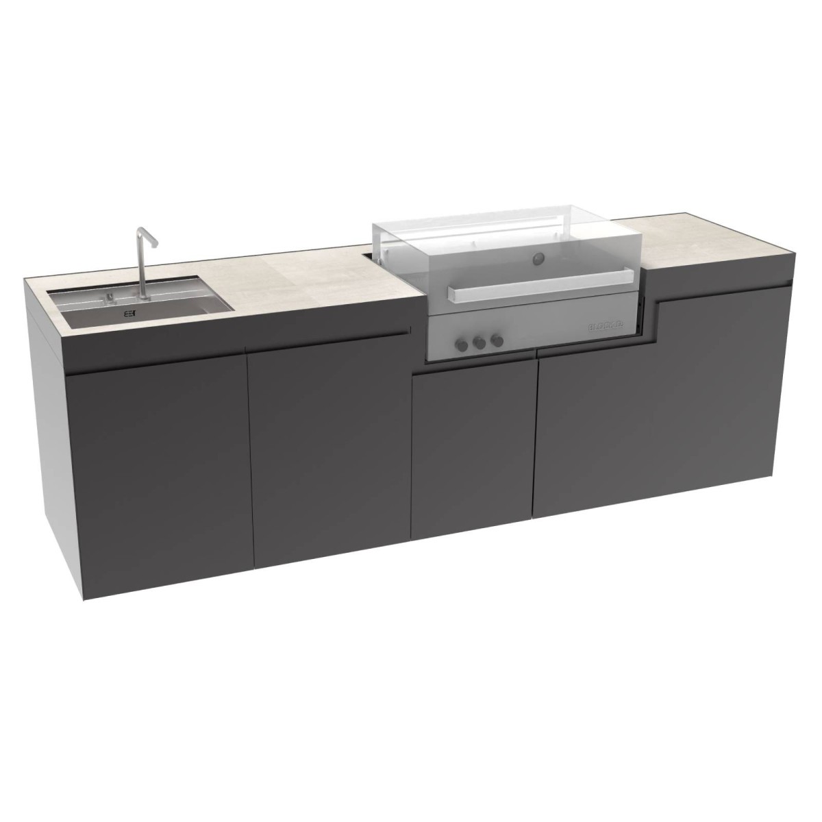 CUCINA DA ESTERNO DOMELUX DE15 | Il Mondo del Barbecue