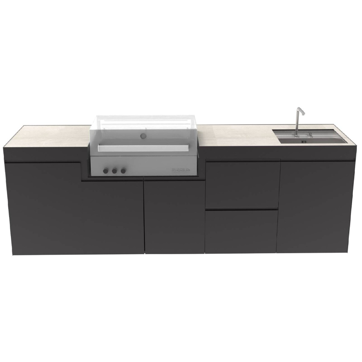 CUCINA DA ESTERNO DOMELUX DE16 | Il Mondo del Barbecue