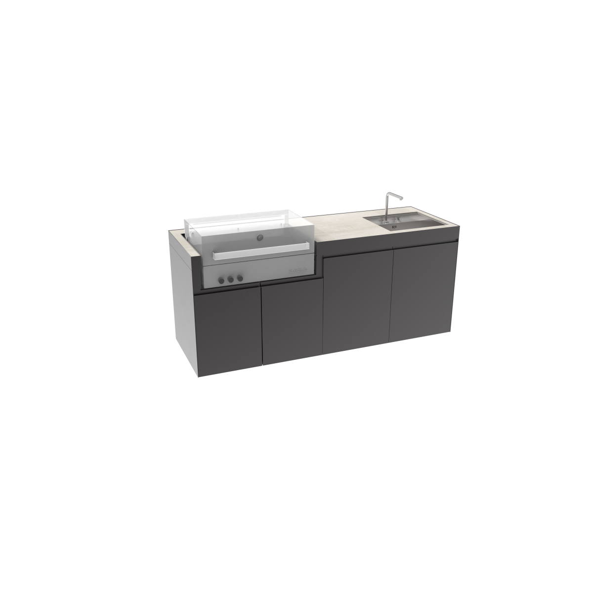 CUCINA DA ESTERNO DOMELUX LX01 | Il Mondo del Barbecue