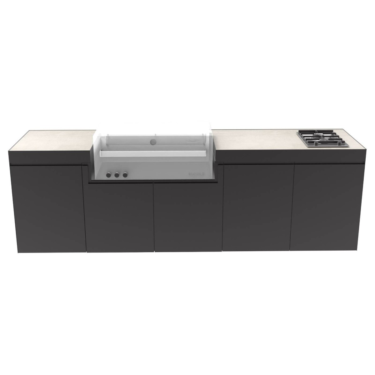 CUCINA DA ESTERNO DOMELUX DE02 - MODULO BARBECUE 120 CM | Il Mondo del Barbecue