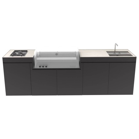 CUCINA DA ESTERNO DOMELUX DE04 - MODULO BARBECUE 120 CM | Il Mondo del Barbecue