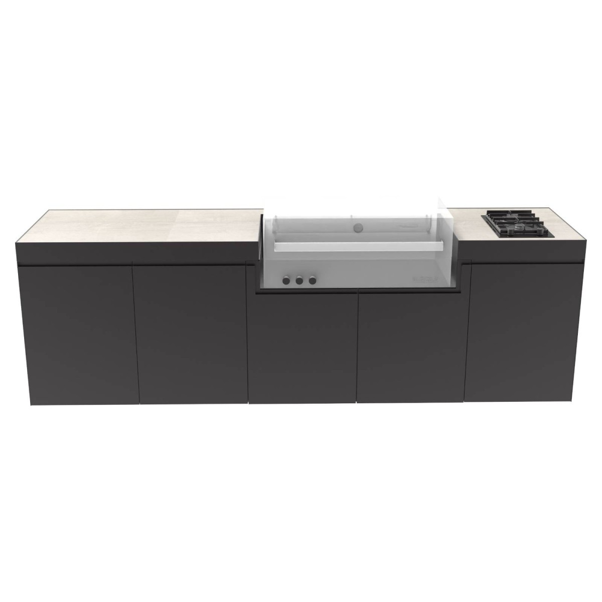 CUCINA DA ESTERNO DOMELUX DE07 - MODULO BARBECUE 120 CM | Il Mondo del Barbecue