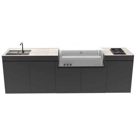 CUCINA DA ESTERNO DOMELUX DE13 - MODULO BARBECUE 120 CM | Il Mondo del Barbecue
